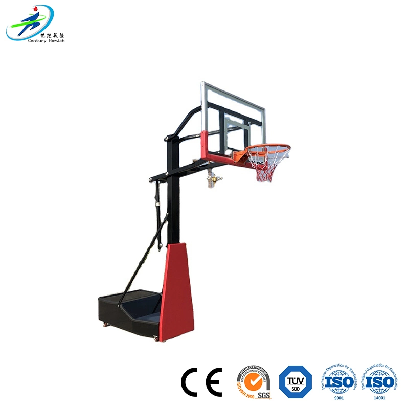 Century Star Stand Basketball Backstop Manufacturing Sports Equipment Height Adjustable Backboard Hoop PE Base Basketball Stand