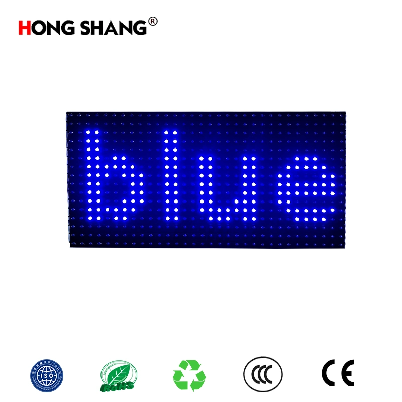 for Store Rolling Advertising Display Panel LED Blue Word Screen Module Vehicle Digital Light Board