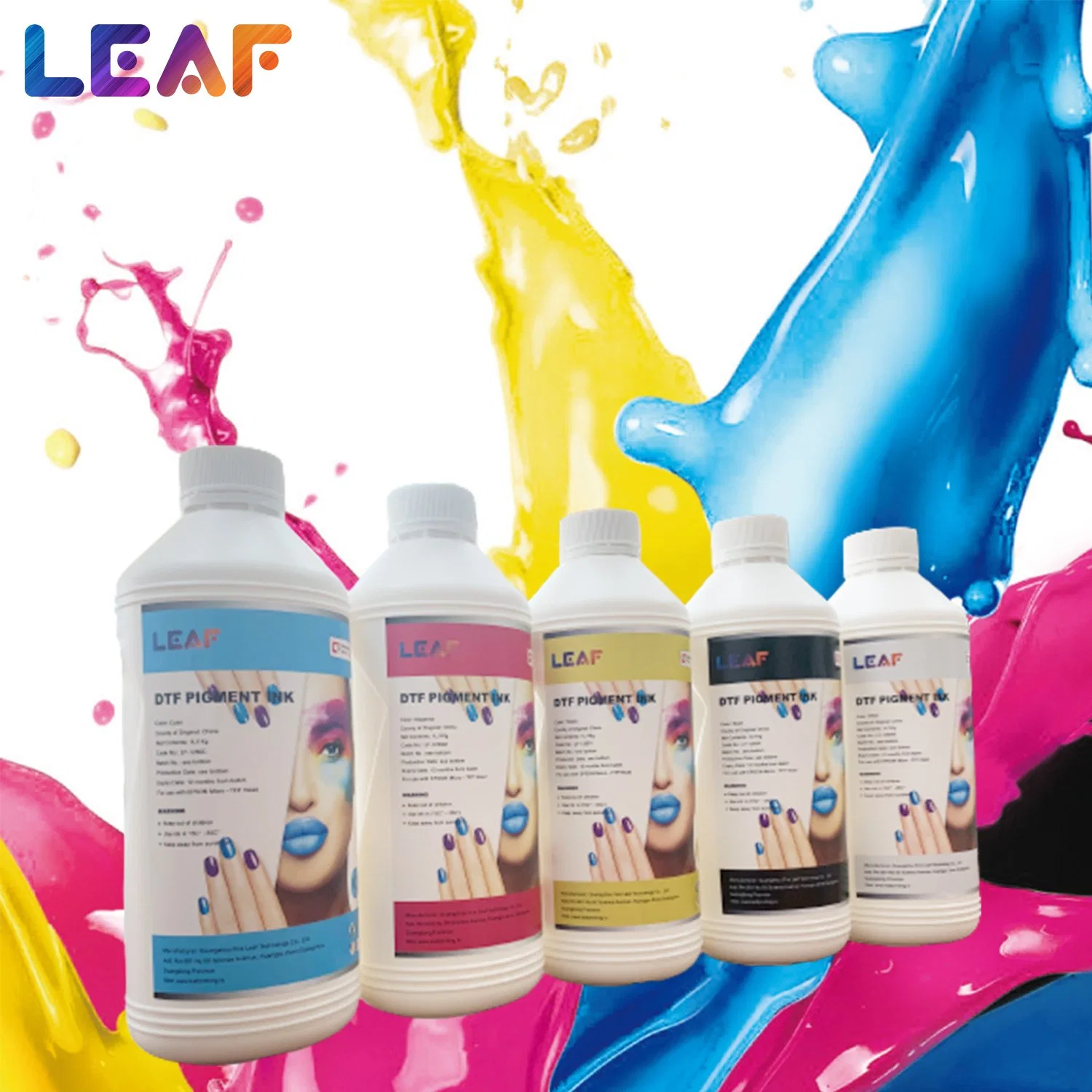 Textile Printer Leaf Cmyk White Ink Digital Printer Dtf Ink