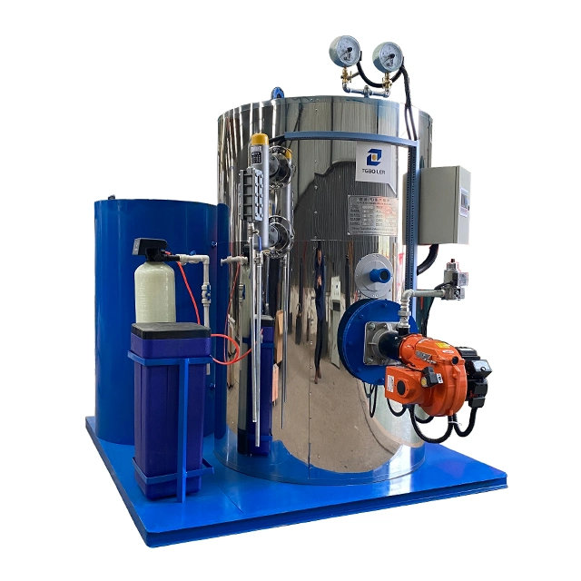 Stainless Shell Vertical Steam or Hot Water Gas Oil Boiler