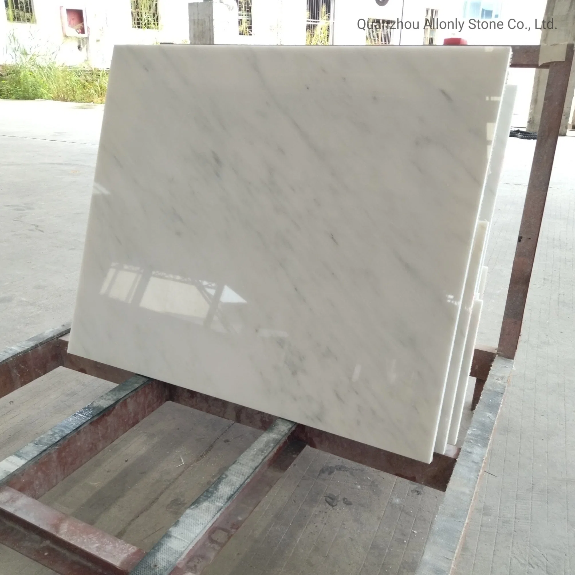 Китай природного камня слоя до размера 60X60 полированным восточные белый мрамор плитка