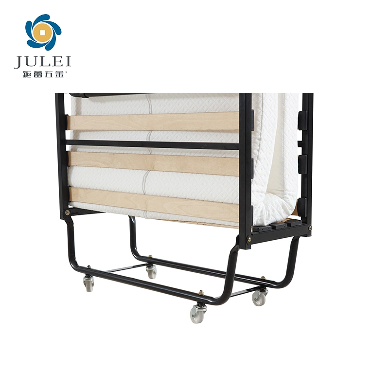 Folding Rollaway Bed Extra Guest Bed with 4 Inch Foam Mattress