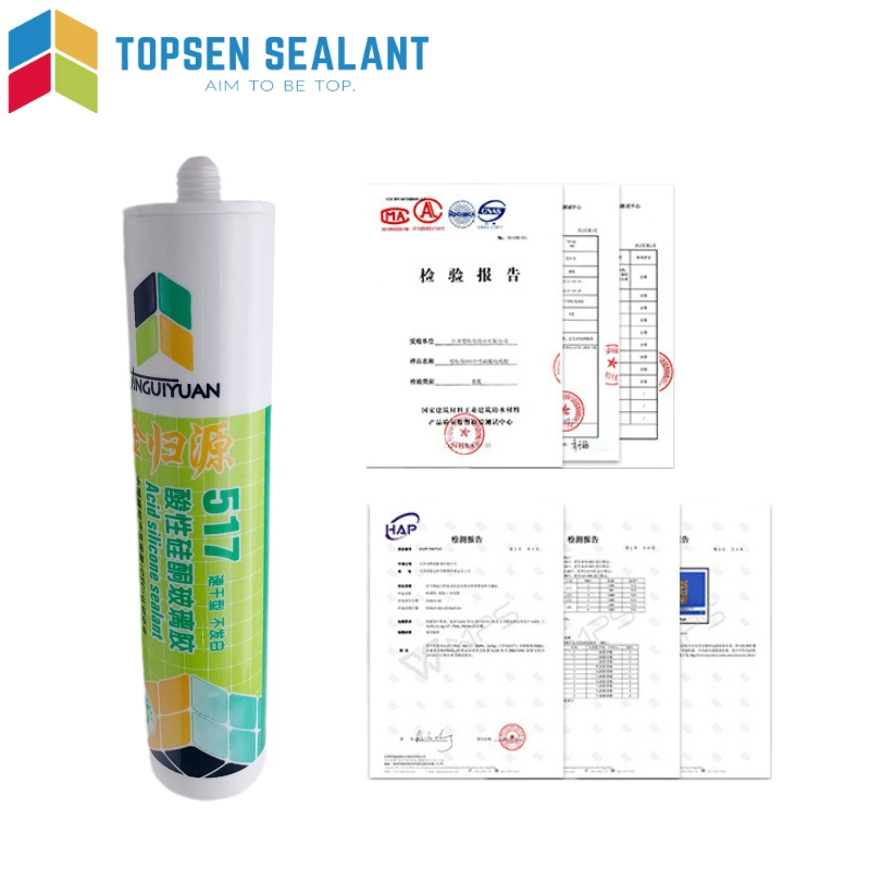 Silicone Sealant Glue 280g Clear White Black Grey Color Sealant Silicone