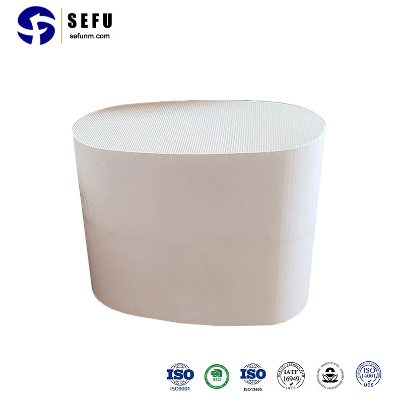 Sefu China Industrial Factory 101.6*101.6 400cpsi Cordierite Honeycomb Ceramic Substrate Automotive Catalytic Converter Twc Converter