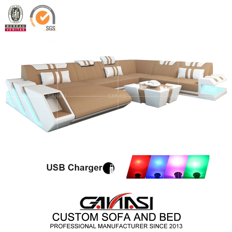 Original Factory Wholesale/Supplier Italian Home Furniture Living Sofa Set with Coffee Table