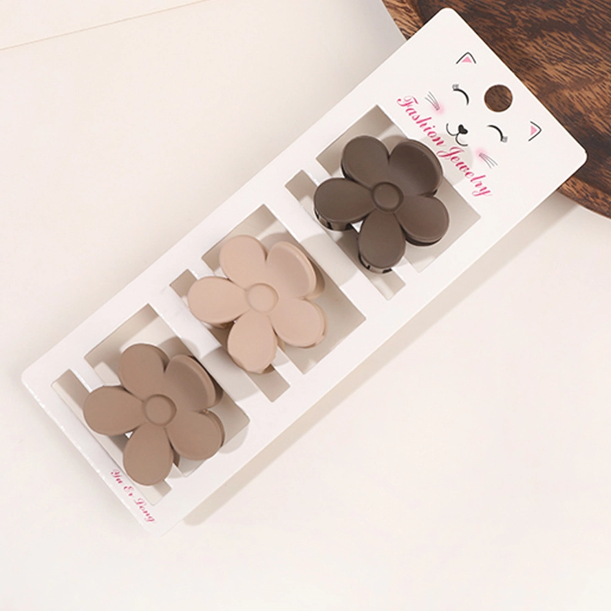 Wholesale/Supplier Korean Style Coffee Color Three Pieces Set Hair Clips for Women