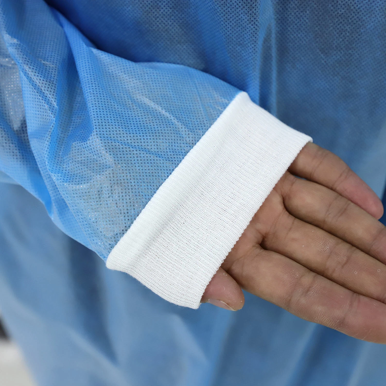 Disposable Nonwoven Gown Work Clothes with Elastic Cuff