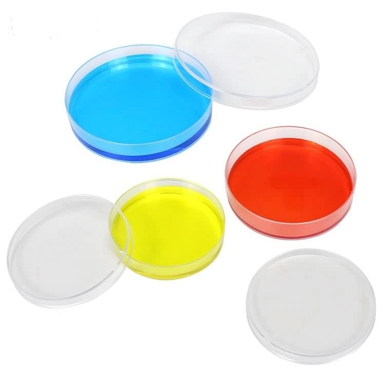 Different Sizes Disposable Transparent Sterilized Plastic Petri Dish