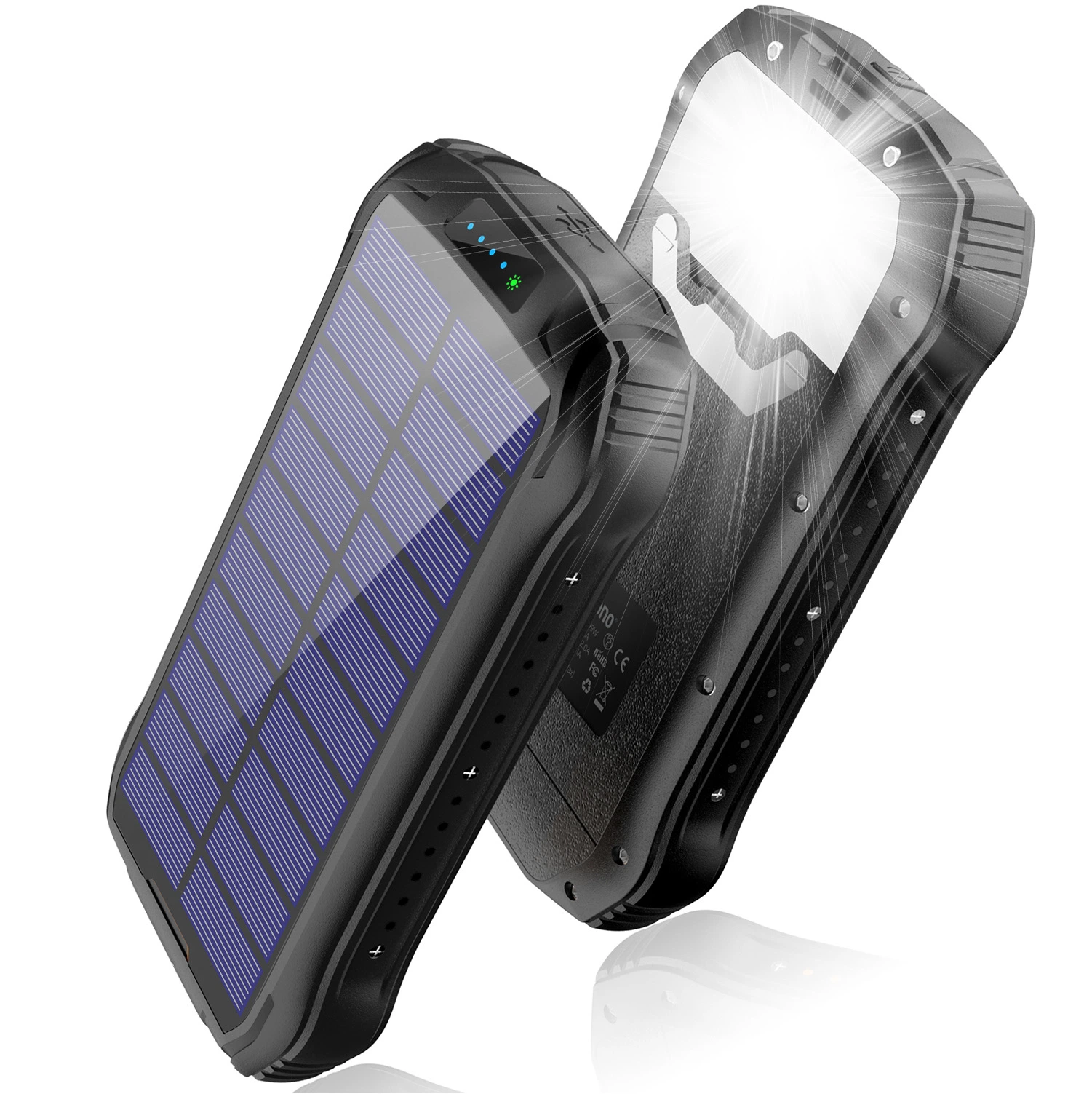 Großhandel 26800mAh Solar-Ladegerät Power Bank Solar Handy-Ladegerät Power Bank Solarmodul Telefon Ladegerät