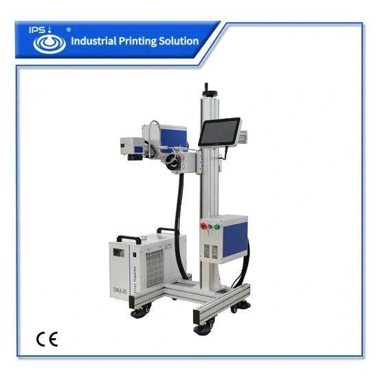 Multi-Language 10W High Speed Fly UV Laser Marking Machine for Plastic Cap with CE Cartificaion