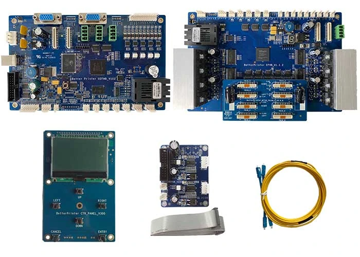 7610 Single Head Double Head Four Head Inkjet USB2.0 Optical Fiber Printer Board Head Board Main Board Printer Parts for Solvent Inkjet Printing Machine