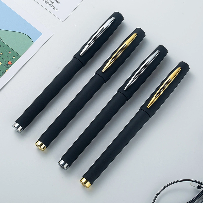 Gift Promotion Ball Point Pen Heavy Advertising Personalized Best Writing Gel Pen Black Business Body