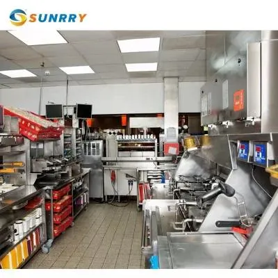 Cocina comercial 4 Gas Quemador Wok gama