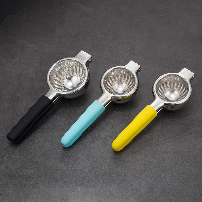 Hand Press Fruit Juicer Lemon Press Squeezer Manual Transparent Juicer Clip Home Kitchen Lemon Press