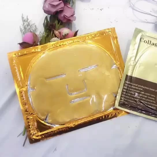 Atacado Private Label 24K Gold Bio-colágeno face Máscara colágeno Crystal Máscara facial