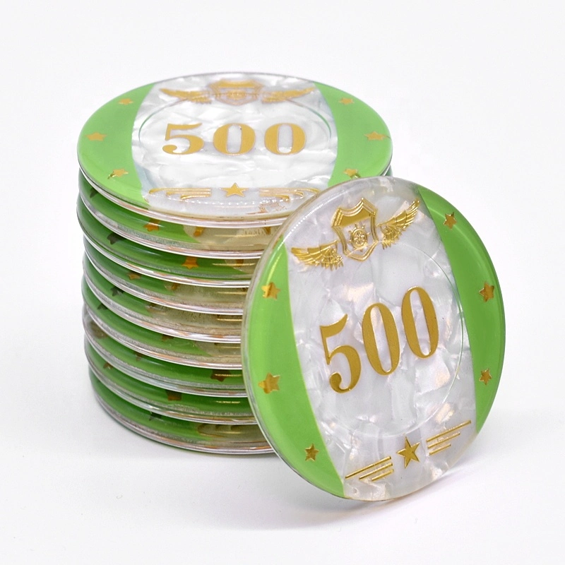 Custom Logo Container Casino Standard 14G Acrylic Ceramic Poker Chips