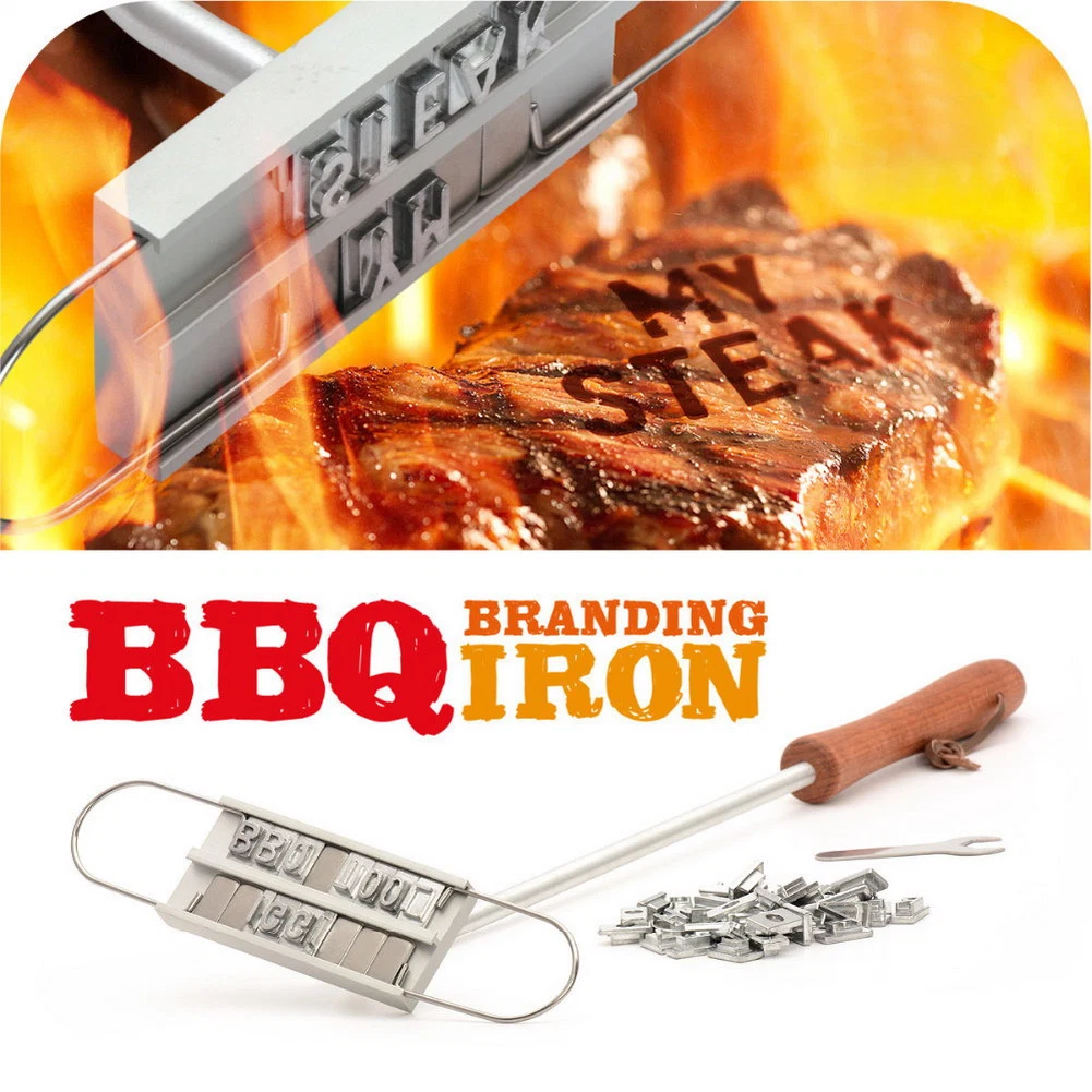 BBQ Branding Iron with 55PCS Changeable Letters