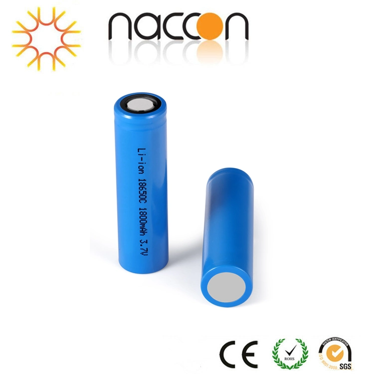 Lithium Ion Rechargeable Power Battery of 18650 1800mAh 3.7V for Flash Light