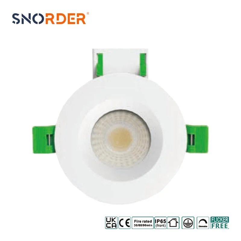 Fabricado en China Fire Rated Downlight 5W 2700K-3000K-4000K-6000K cabezal ajustable Tamaño 90mm*65mm