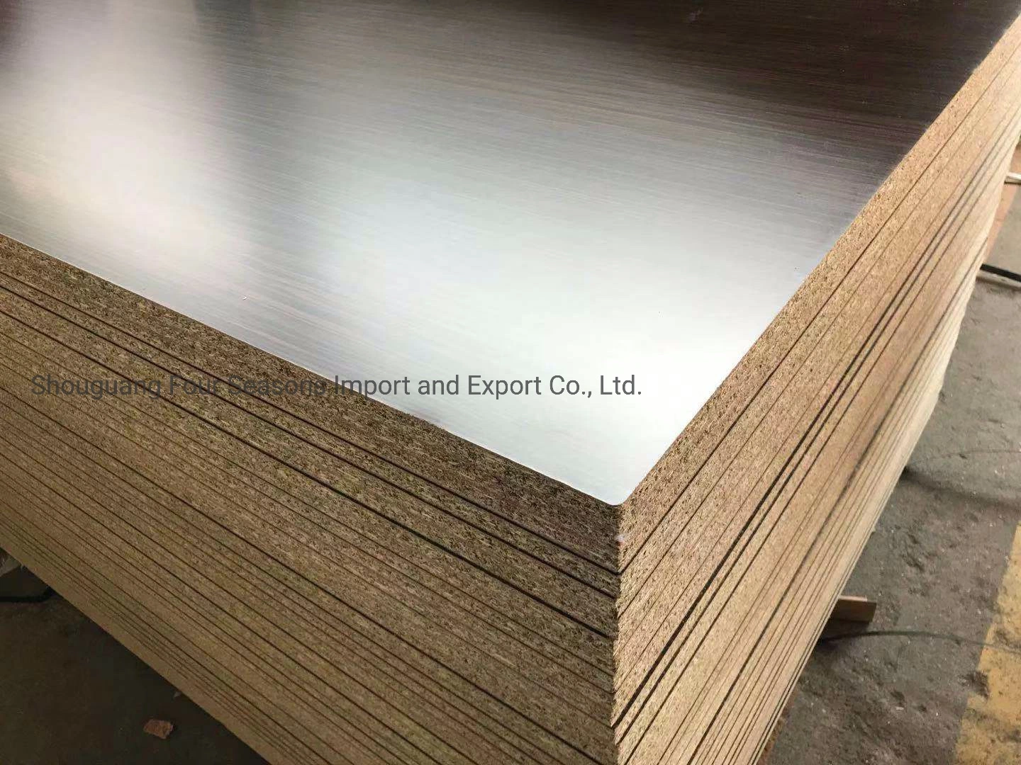 1220*2440mm E1 Glue Wood Grain 2 Sides Melamine Particle Board