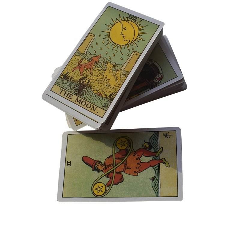 78PCS Tarot Placas Destacadoras versão inglesa diz futuros jogos cartões de apuração da Fortune