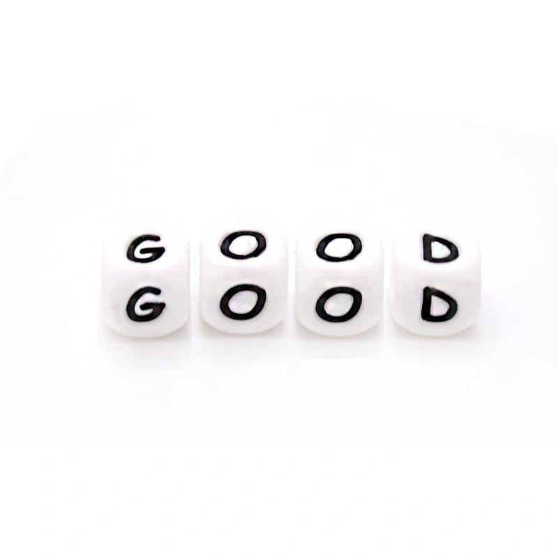 12mm 10PCS Silicone English Alphabet Letter Beads BPA Free Material for DIY Baby Teething Necklace Baby Pacifier Chain