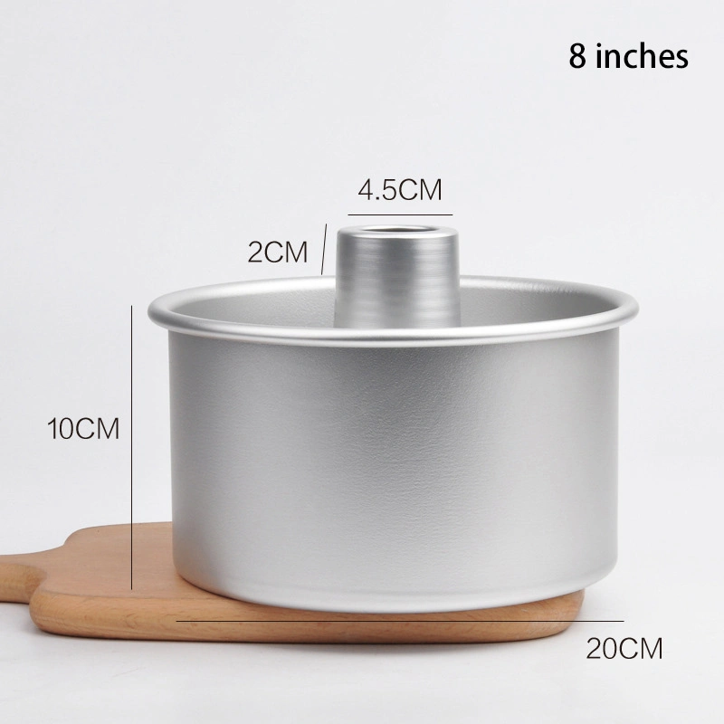 8 Inch Anodised Aluminum Alloy Bakeware Cake Mould Bundt Pan with Chimney