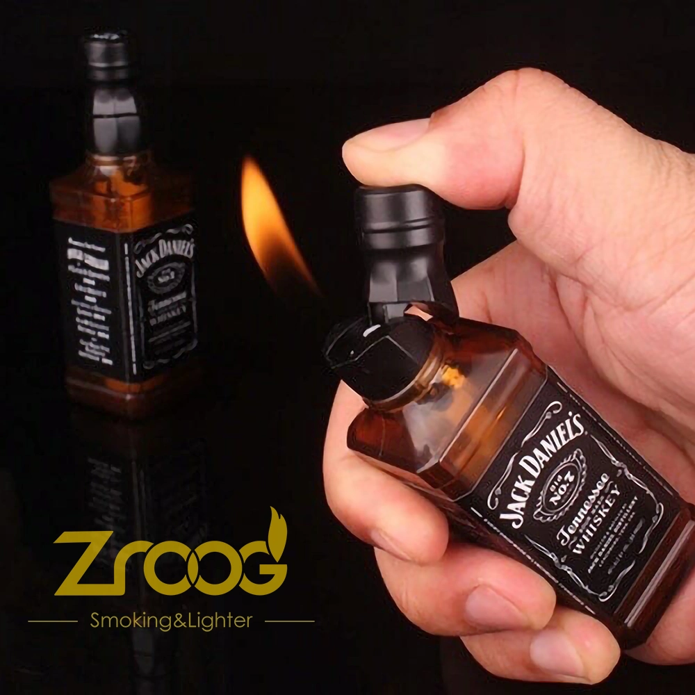 Zroog Butane Jet Gas leves Whiskey vinho garrafa Tocha leve Dispositivos mais leves para homem