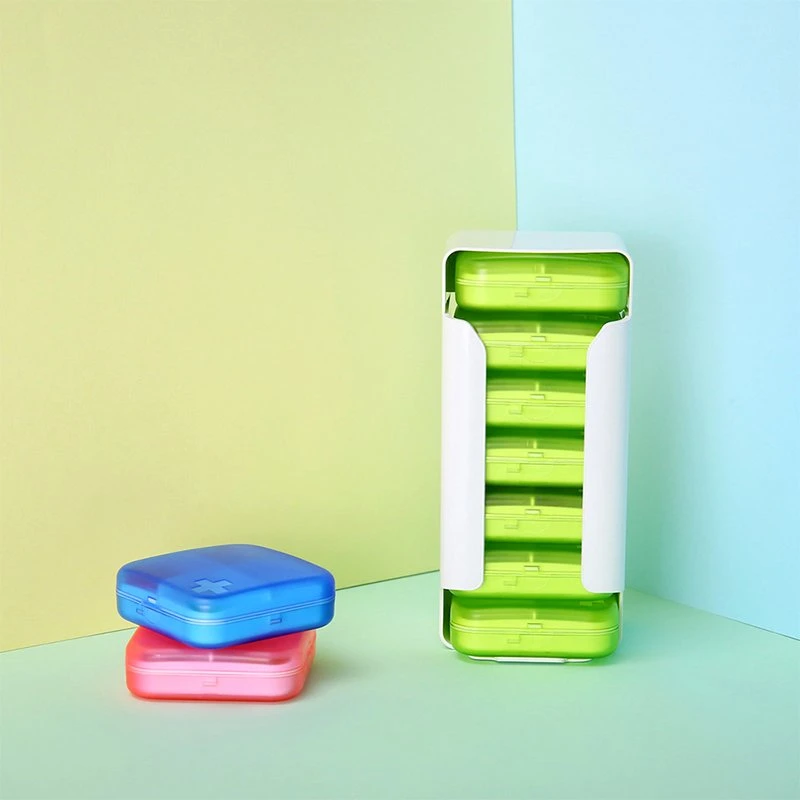 Plastic Weekly Pill Storage Box 28 Compartment for Home and Travel