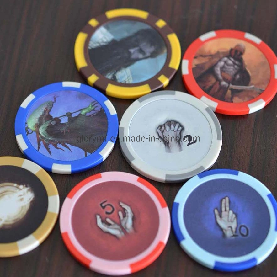 Tabletop Game Play Accessory/ Plastic Metal Chip Customized