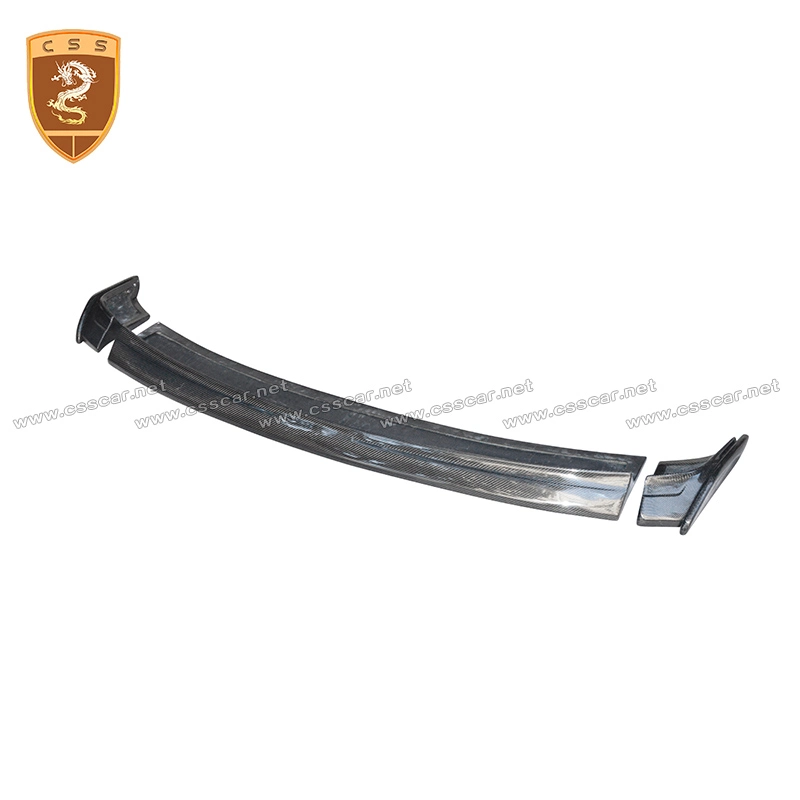 Css Design Duckbill Spoiler for Mustang Glossy Black Carbon Fiber Car Spoiler Universal Wing