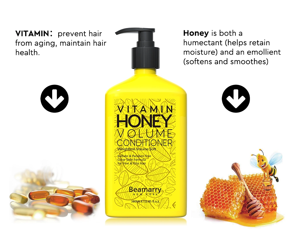 380ml Private Label Cosmetics China Wholesale/Supplier Best Hair Care Products Vitamin Honey Volume Conditional for Fine & Oily Hair