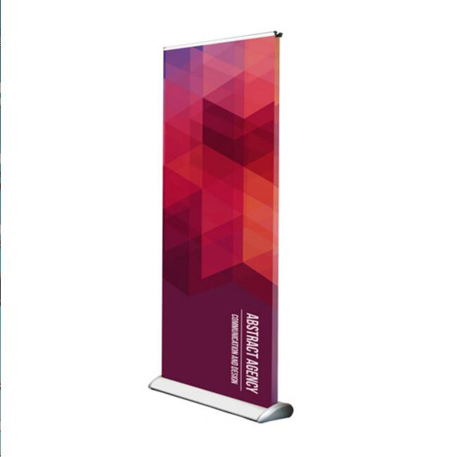 Retractable Aluminum Roll up Banner Stand Frame Stand for Advertising Exhibition Display Equipment