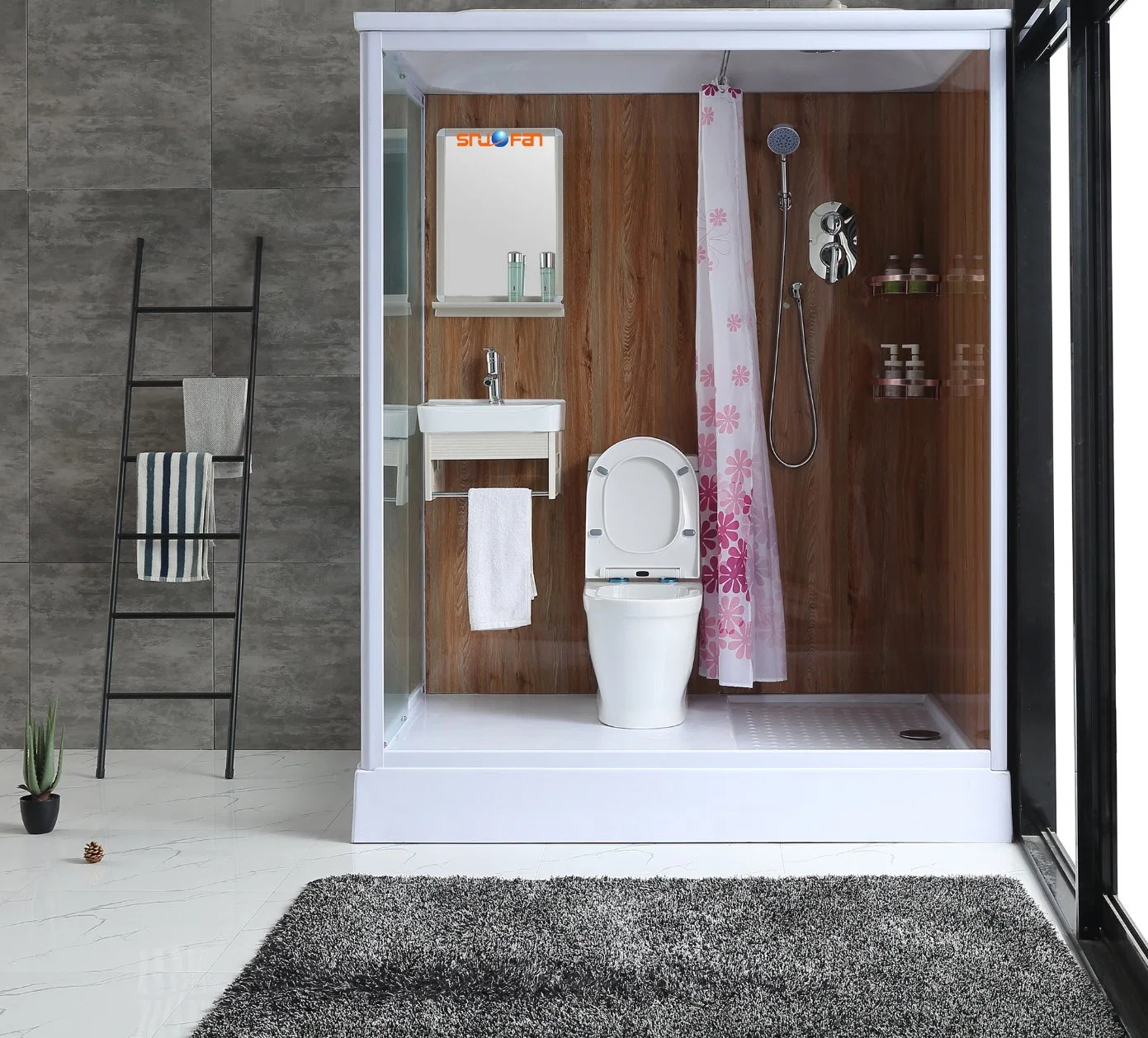 Portable Prefab All in One Bathroom for Hotel or Epidemic Bathroom