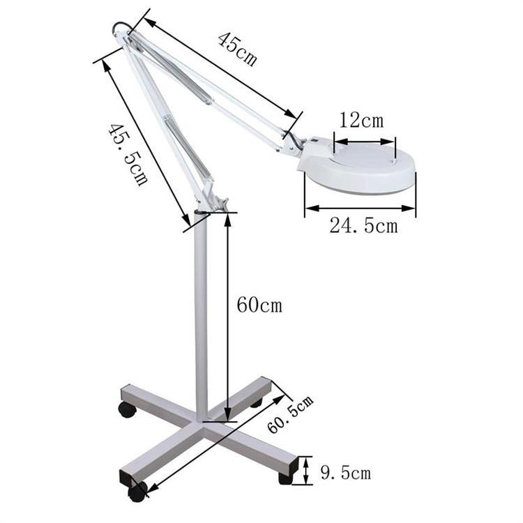 High quality/High cost performance  Workshops Beauty Salon Magnifying Lamp Desk Clamp Illuminated Magnifier LED Magnifier Lamp