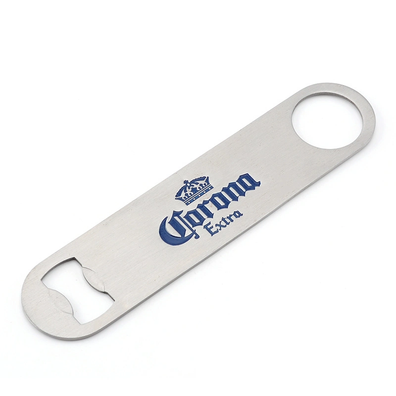 Custom Sublimation Stainless Steel Opener Bar Blade Customized Black Brand Blank Flat Beer Bottle Opener