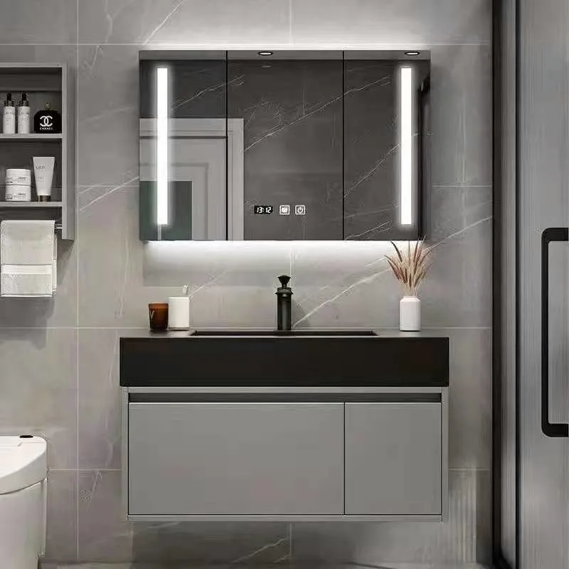 2020 Nuevo Cuarto de baño de madera maciza tocadores de Armario de 120cm precio de fábrica