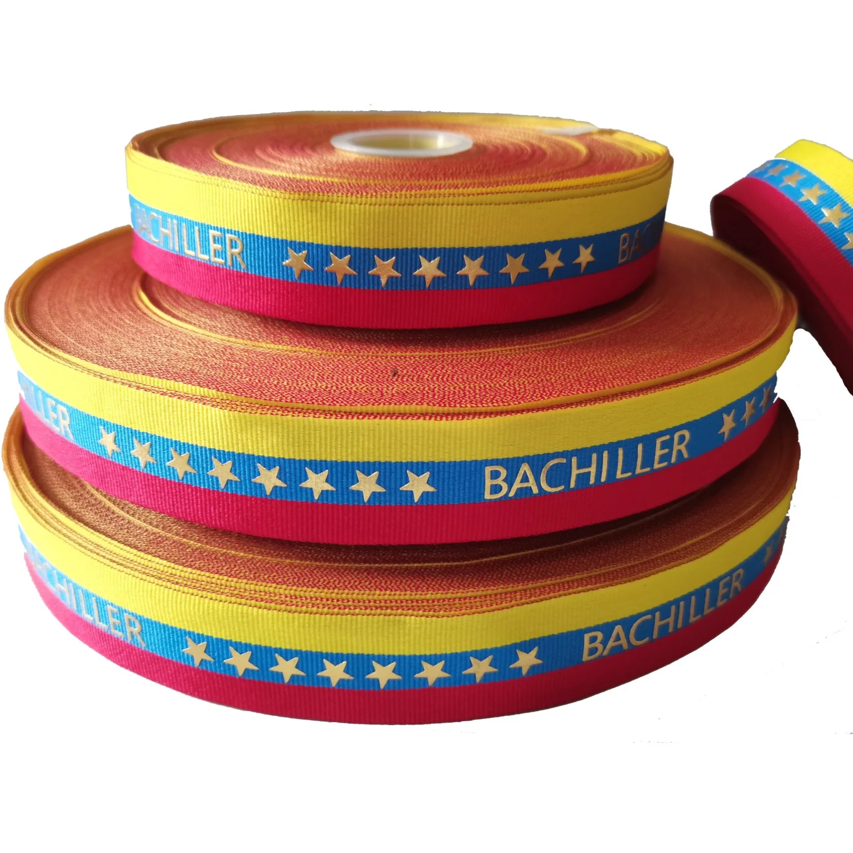 Wholesale/Supplier Customized Logo Ribbon Personalized Gold Foil Printed Grosgrin Ribbon for Gift Packing Decoration