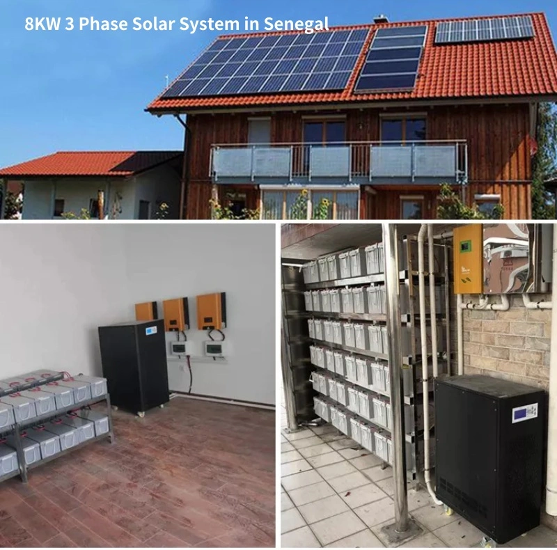 10000W 3 fase de apagado Grid 10KW 6-10KW Energía Solar híbrida Sistema de almacenamiento de energía con batería de litio