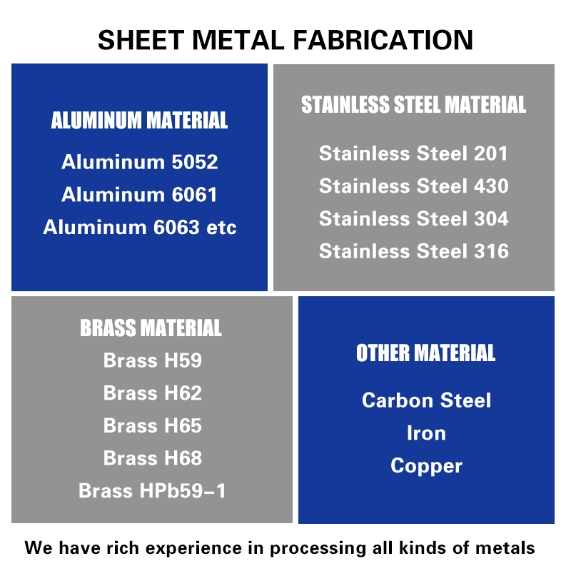 Custom Aluminum Steel Sheet Metal Processing Parts Bending Laser Cutting Welding Assembly Processing