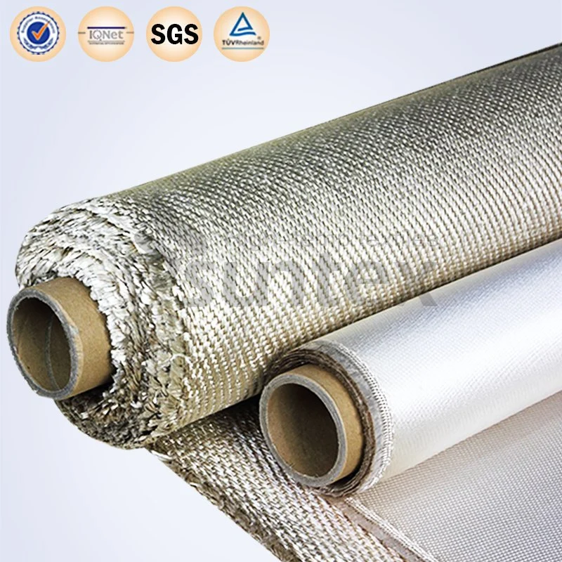 1200 degrés C Vermiculite-Coated tissu en fibre de verre avec une excellente résistance aux températures élevées et à l'abrasion tissu haut de la silice