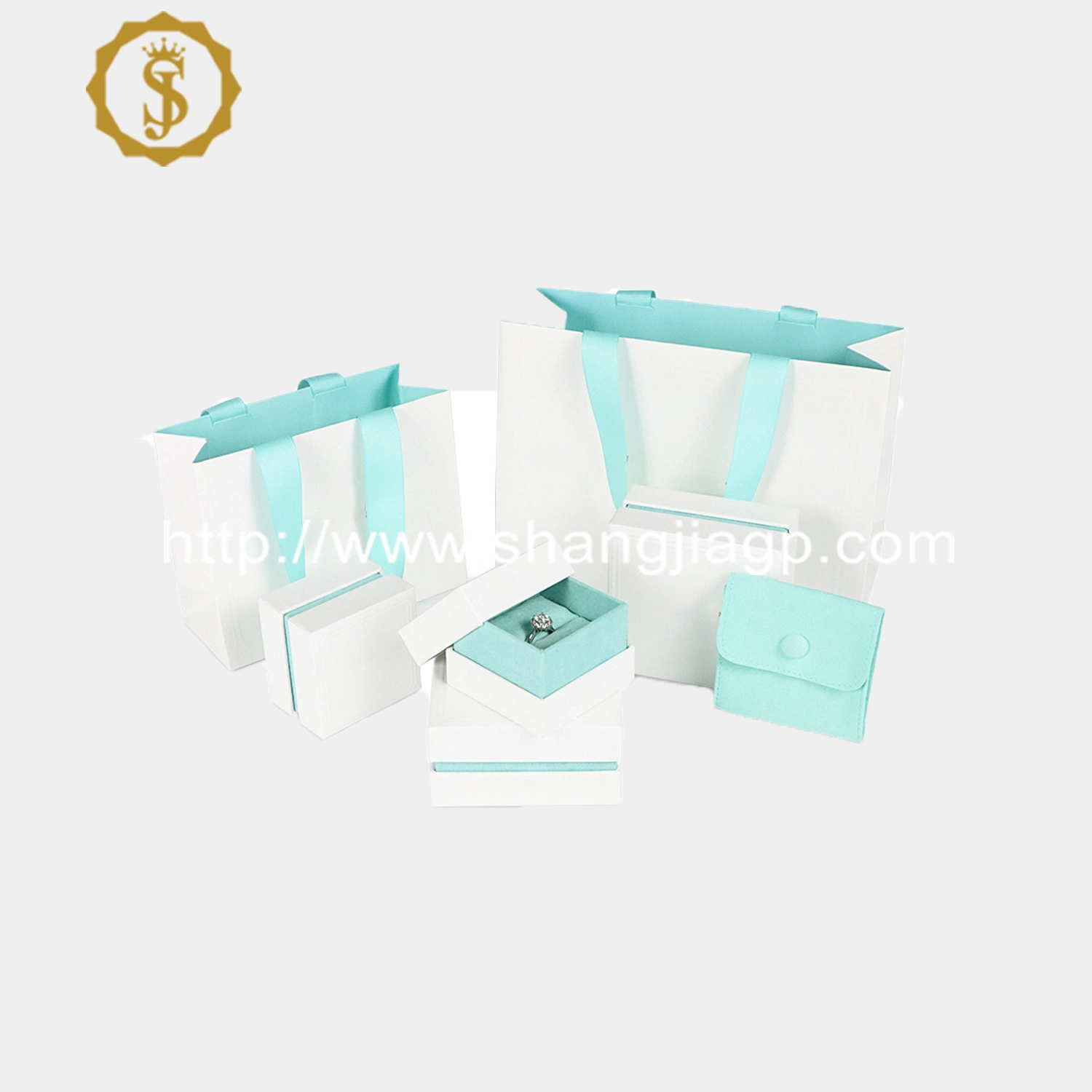 Decorative Paper Box Custom Packaging Jewelry Cardboard Box with Bag
