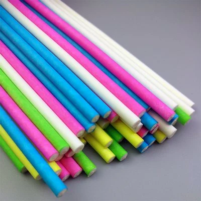 Wholesale/Supplier Eco Friendly Disposable White Clear Lollipop Sticks Cake Deodorant Cotton Candy Paper Sticks for Lollipop and Baking