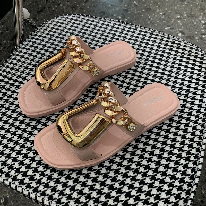 Us Hot Sale and Popular Summer Dress Shoes Women Footwear Slides Slippers