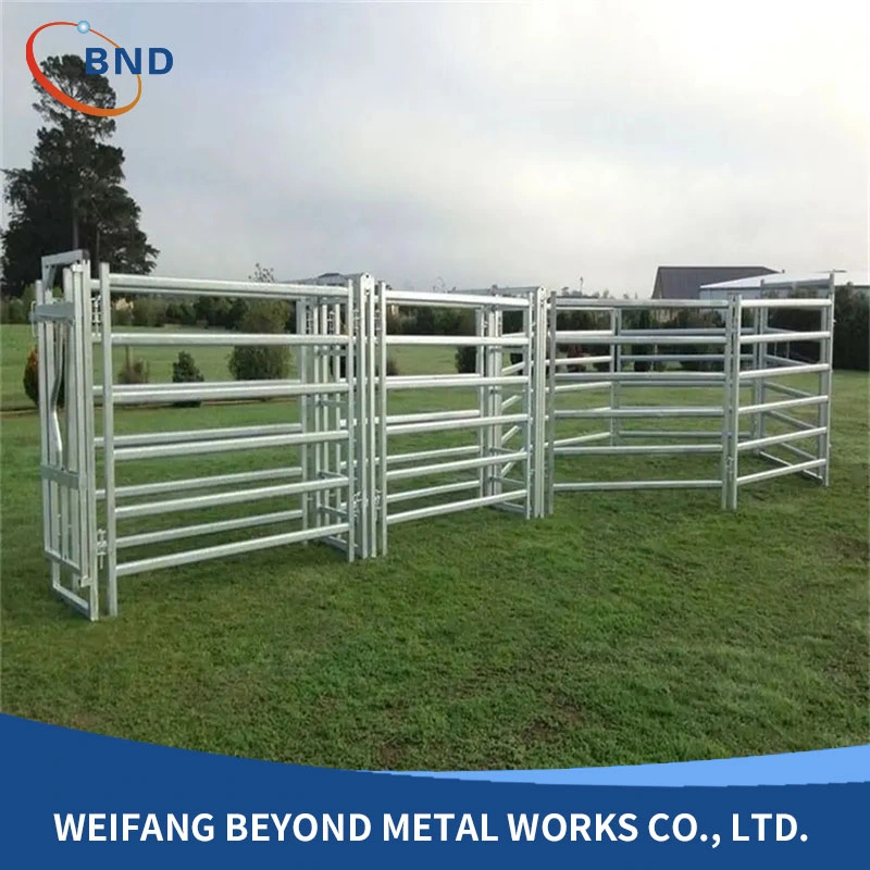 Chapas Galvanizadas Ovinos Bovinos painel Painel de cavalo e porta paralela de metal de instrumentos para o gado com a Austrália Canadá Standerd