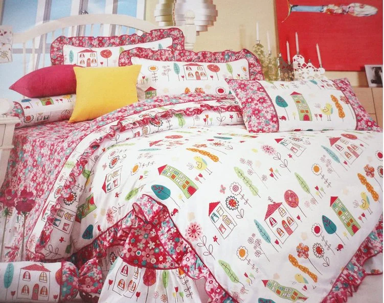 Printing Bedding Sheet Fabric Good Quality Sweet Style