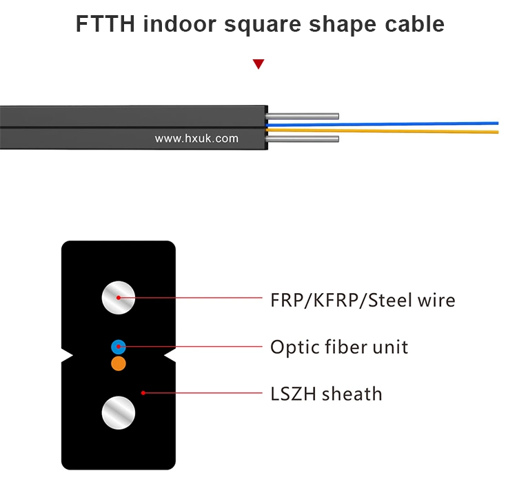 Sm/mm Sc intérieur/extérieur UPC FTTH AVEC G652D/G657 drop câble à fibre optique cordon de raccordement/câble de pontage