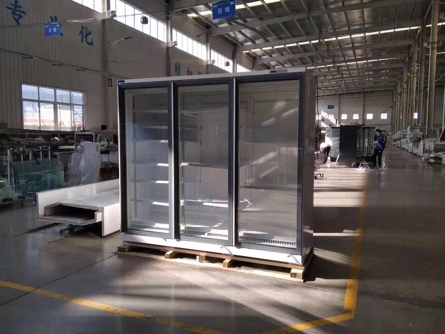 Factory Prices Glass Door Display Freezer Cooler Refrigerator with Good Quality