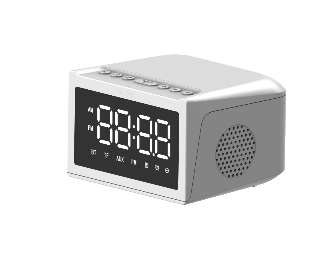 New Design Multi-Functional Professional Wireless Speaker with FM Radio Digital Alarm Clock