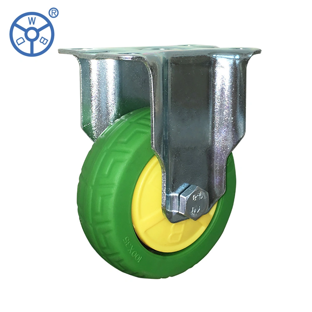 100X32 TPR Caster Wheel with Bearings for Trolleys Push Cart